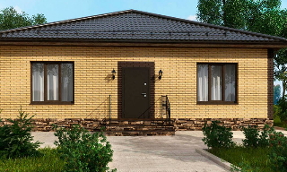 Проекты одноэтажных домов из кирпича | Строй-Лбк - Лабинск от 3575 рублей